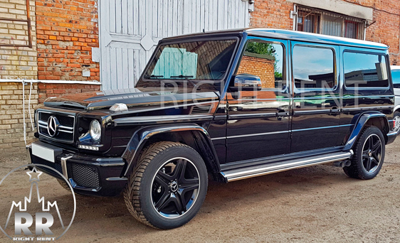 Новинка в автопарке Right Rent! Удлиненный черный Mercedes Gelandewagen!