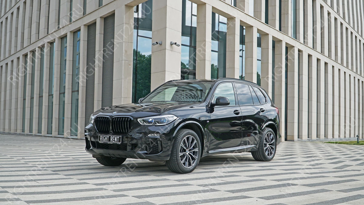 Аренда BMW X5 M Sport 2020 черный с водителем в Москве, цена от 5000 р/ч